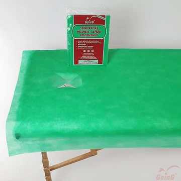 1040 Masszázslepedő 80x200 cm "X" arclyuk kivágással Középzöld