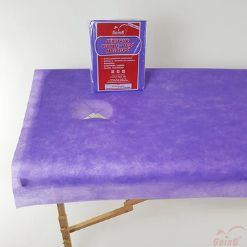 1040 Masszázslepedő 80x200 cm "X" arclyuk kivágással Lila