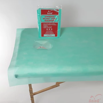 1040 Masszázslepedő 80x200 cm "X" arclyuk kivágással Világoszöld