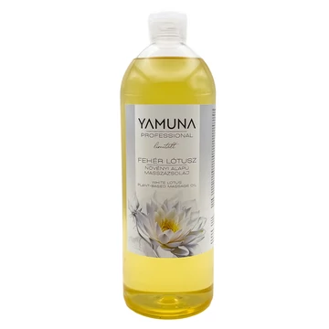Yamuna Fehér Lótusz masszázsolaj 1000 ml – növényi alapú, virágos masszázsolaj