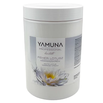 Yamuna Fehér Lótusz masszázskrém 1020 g – balzsamos–virágos masszázskrém