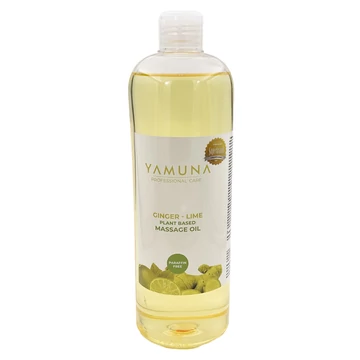 Yamuna Gyömbér–lime masszázsolaj 1000 ml – Növényi alapú, frissítő olaj masszőröknek