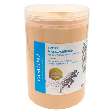 Yamuna Sport masszázskrém 1020 g – izomlazító, vérkeringés-serkentő krém masszőröknek