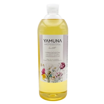 Yamuna Virágözön masszázsolaj 1000 ml – Növényi alapú, virágos masszázsolaj