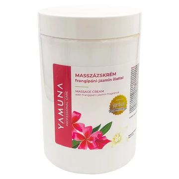 Yamuna Frangipáni–jázmin masszázskrém 1020 g – illatos, zsíros krém masszőröknek