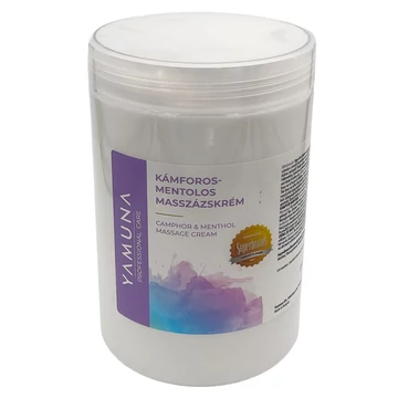 Yamuna Kámforos-mentolos masszázskrém – 1020 g