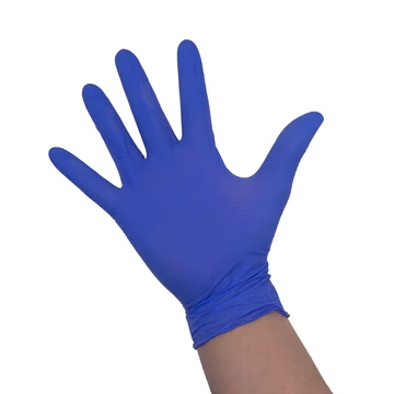 Egyszer használatos Nitril gumikesztyű 3,5 g, púdermentes, 100 db, S méret