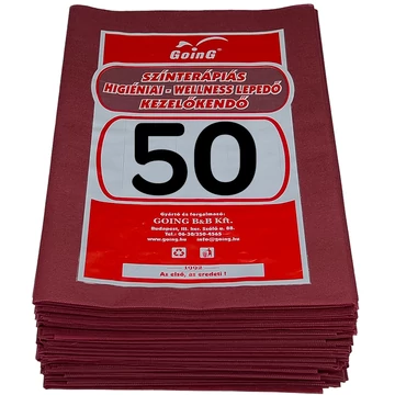 1040 Fej/láb alátét 40x40 cm Bordó - 50 db