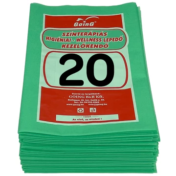 1040 Higiéniai/Masszázs lepedő 100x200 cm Középzöld - 20 db