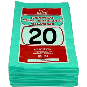 1040 Higiéniai/Masszázs lepedő 100x200 cm Világoszöld - 20 db