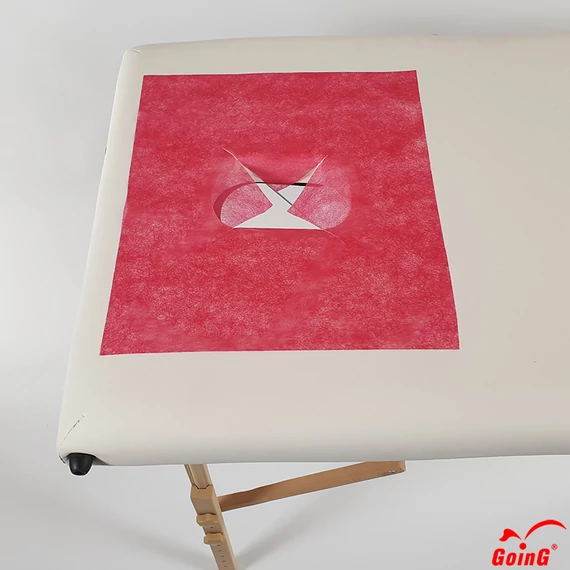 GOING Egyszer használatos arclyuk-kendő Bordó - 50 db