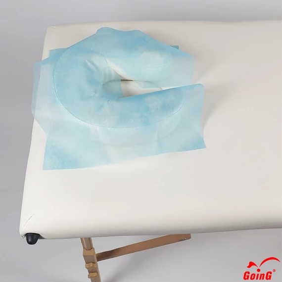 Egyszer használatos fejtámla kendő Világoskék - 50 db