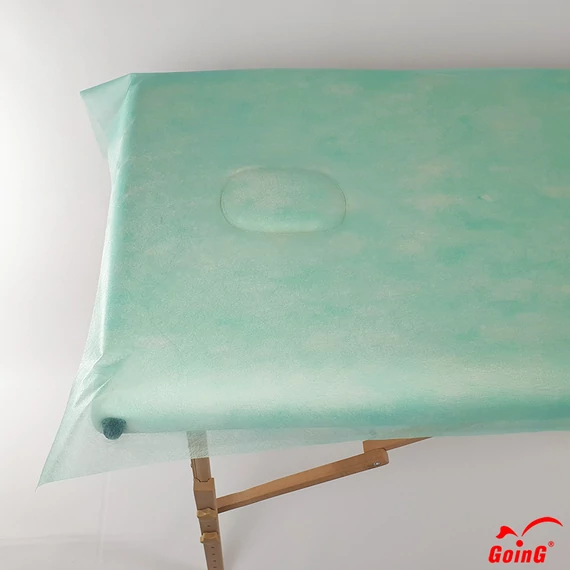 GOING Egyszer használatos Higiéniai/Masszázs lepedő 70x200 cm Világoszöld 20 db - 1