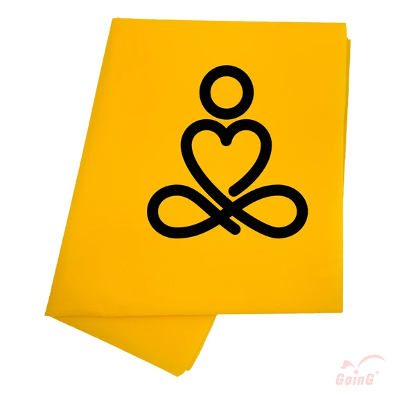 GOING Színterápiás Nyomtatott Higiéniai/Masszázs lepedő 80x200 cm - Jóga ábrával