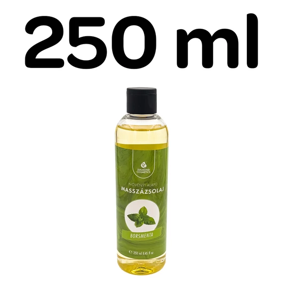 Diamond Borsmenta masszázsolaj 250 ml – növényi alapú, mentolos olaj masszőröknek