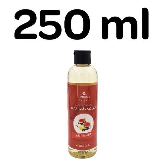 Diamond Füge–Vanília masszázsolaj 250 ml – növényi alapú, gyümölcsös olaj masszőröknek