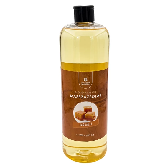 Diamond Karamella masszázsolaj 1 liter – növényi alapú, édes aromájú olaj masszőröknek 