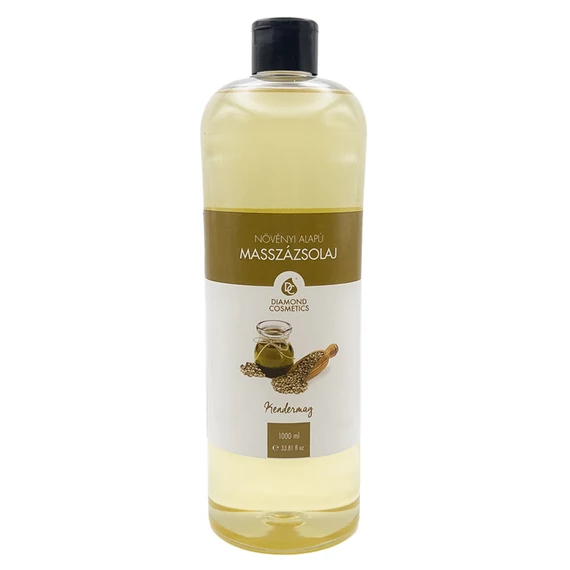 Diamond Kendermag masszázsolaj 1000 ml – növényi alapú, nyugtató olaj masszőröknek
