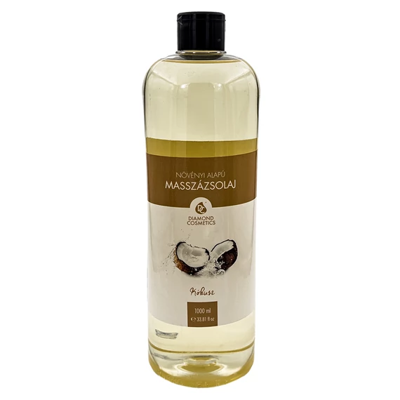 Diamond Kókusz masszázsolaj 1 liter – növényi alapú, trópusi olaj masszőröknek 