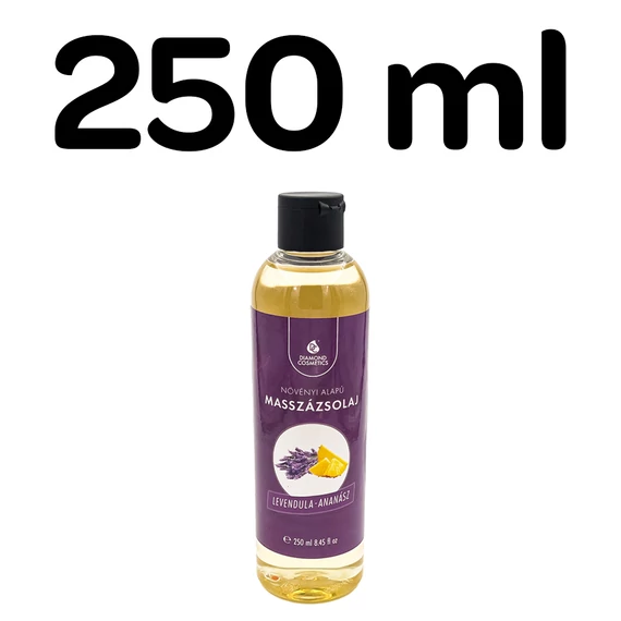 Diamond Levendula–Ananász masszázsolaj 250 ml – növényi alapú, aromás olaj masszőröknek