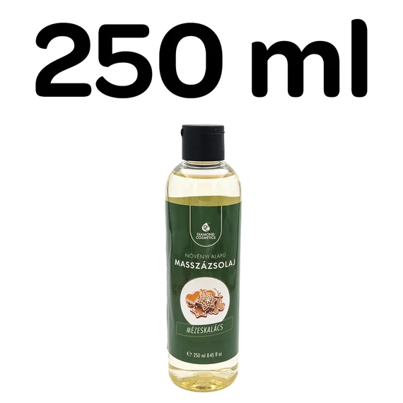 Diamond Mézeskalács masszázsolaj 250 ml – növényi alapú, ünnepi illatú olaj masszőröknek