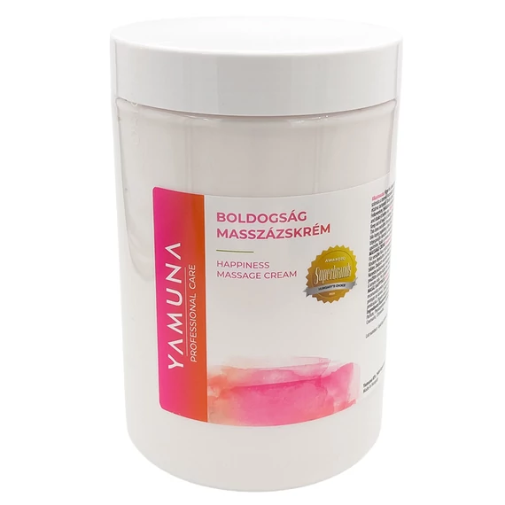 Yamuna Boldogság masszázskrém 1020 g – illatos, hidratáló krém masszőröknek