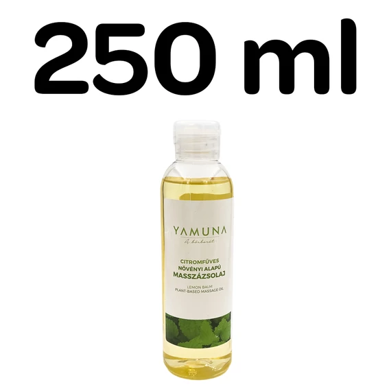 Yamuna Citromfüves masszázsolaj 250 ml – növényi alapú, frissítő olaj masszőröknek