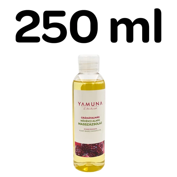 - Yamuna Gránátalmás masszázsolaj 250 ml – növényi alapú, gyümölcsös olaj masszőröknek