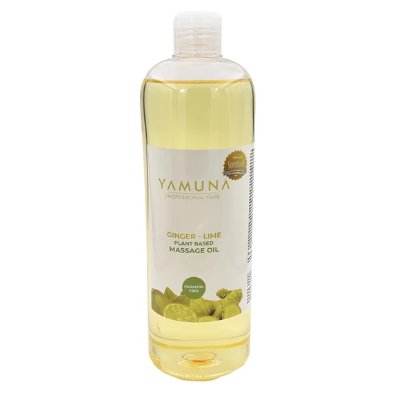 Yamuna Gyömbér–lime masszázsolaj 1000 ml – Növényi alapú, frissítő olaj masszőröknek