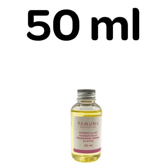 Yamuna Frangipáni–jázmin masszázsolaj 50 ml – növényi alapú, virágos olaj masszőröknek