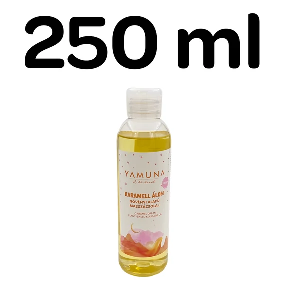 Yamuna Karamell Álom masszázsolaj 250 ml – növényi alapú, illatos olaj masszőröknek