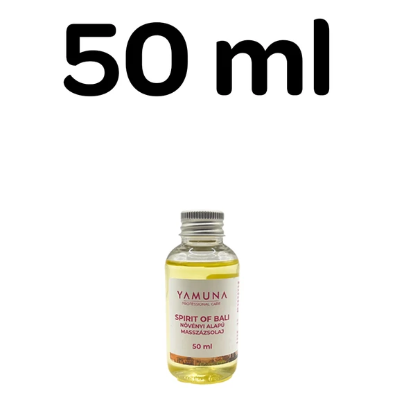 Yamuna Spirit of Bali masszázsolaj 50 ml – növényi alapú, egzotikus olaj masszőröknek