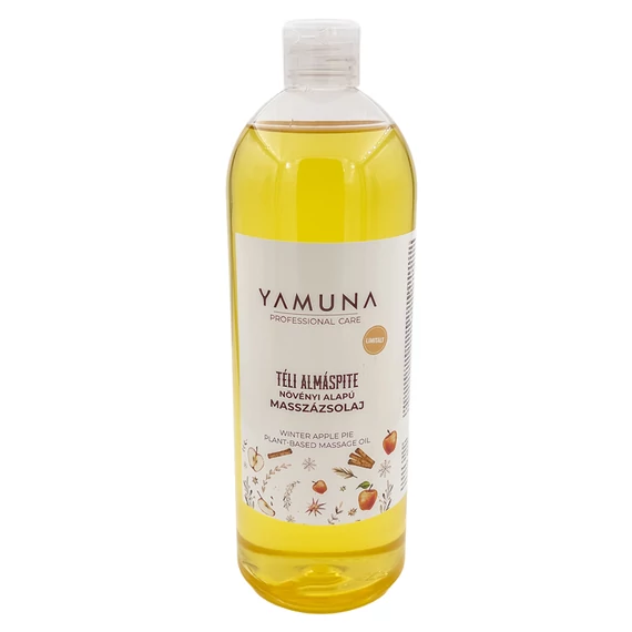 Yamuna Téli almáspite masszázsolaj 1000 ml – növényi alapú, illatos olaj masszőröknek 
