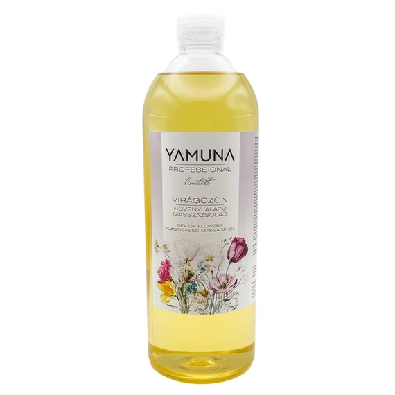 Yamuna Virágözön masszázsolaj 1000 ml – Növényi alapú, virágos masszázsolaj