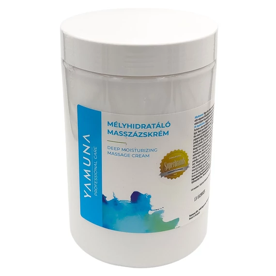 Yamuna Mélyhidratáló masszázskrém 1020 g – illatmentes, hidratáló krém masszőröknek
