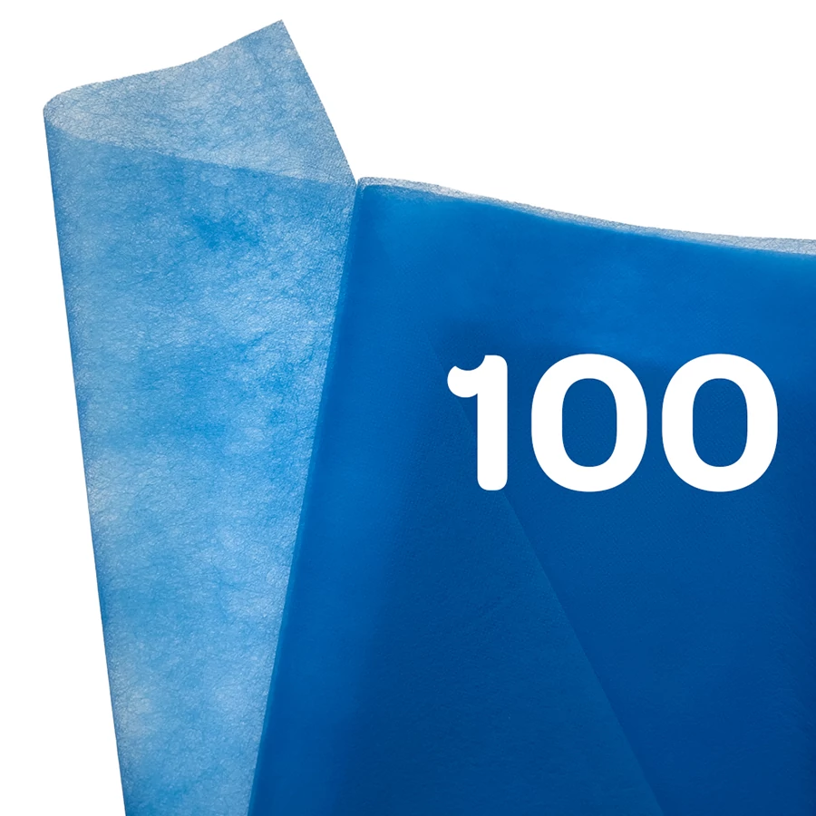 Egyszer használatos arclyuk-kendő Középkék - 100 db