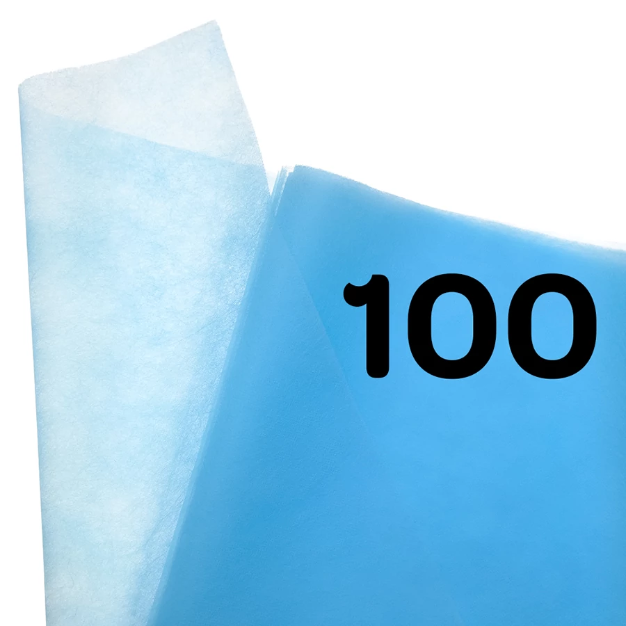 Egyszer használatos arclyuk-kendő Világoskék - 100 db