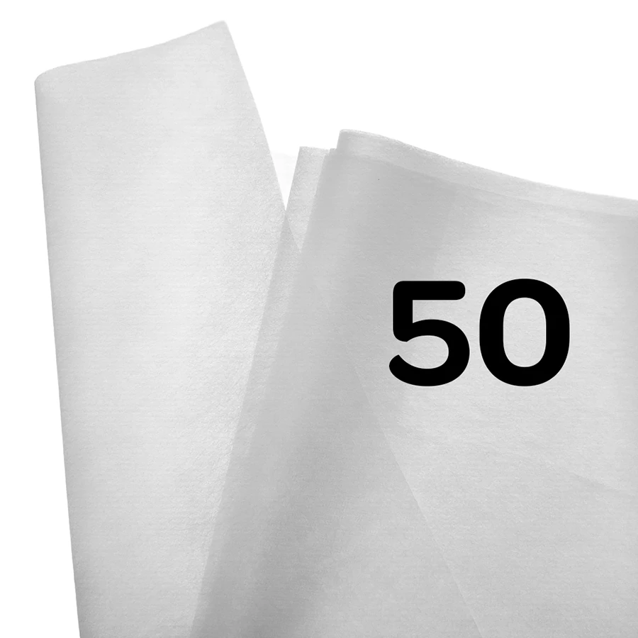 Egyszer használatos lepedő 80x200 cm Fehér 50 db