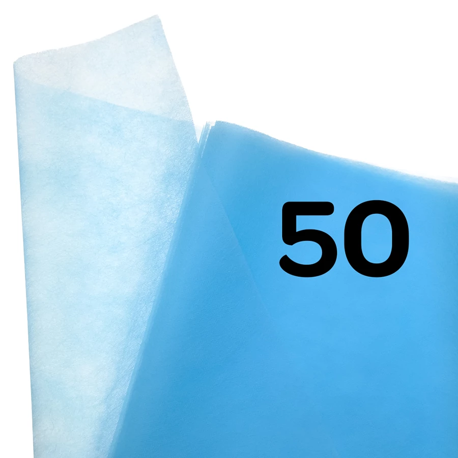Egyszer használatos lepedő 80x200 cm Világoskék 50 db