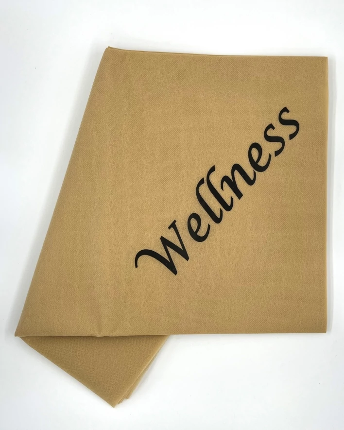 1040 Higiéniai lepedő 80x200 Bézs - Wellness felirat FK
